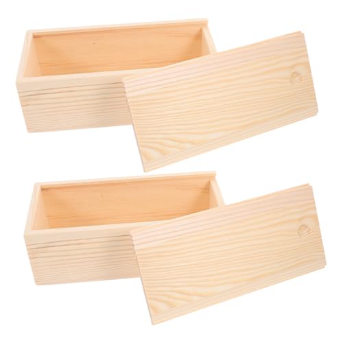 Angoily 2 Stück Unbehandelte Holz Aufbewahrungsbox Natürlichem Kiefernholz mit Schiebedeckel Teiliges Vielseitig für DIY Schmuck Basteln Tisch Organizer Kompakte Schubladenbox Angoily 2 Stück Unbehandelte Holz Aufbewahrungsbox Natürlichem Kiefernholz mit Schiebedeckel Teiliges Vielseitig für DIY Schmuck Basteln Tisch Organizer Kompakte Schubladenbox von Angoily