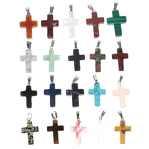Angoily 20 Stück Bastelperlen Steinperlen Für Armbänder Schmuckherstellung DIY Frauen Stein Zum Basteln Mädchen Verschiedene Perlen Quarz Kreuz Charm Trendige Kleine Edelsteine Angoily 20 Stück Bastelperlen Steinperlen Für Armbänder Schmuckherstellung DIY Frauen Stein Zum Basteln Mädchen Verschiedene Perlen Quarz Kreuz Charm Trendige Kleine Edelsteine von Angoily