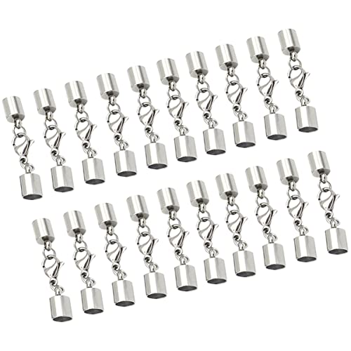 Angoily 20 Stück Schnalle Aus Lederband Schließungen Multi Halskette Stecker Für Schmuckverschlüsse Strand Schließe Sterling Schlüssel Hummerschere Silver Eisen Angoily 20 Stück Schnalle Aus Lederband Schließungen Multi Halskette Stecker Für Schmuckverschlüsse Strand Schließe Sterling Schlüssel Hummerschere Silver Eisen von Angoily