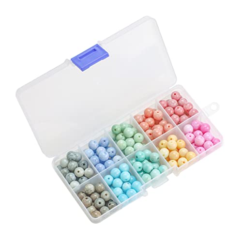 Angoily 200Stücke Rissige Kristallperlen DIY Zubehör Für Schmuckherstellung Perlen Mit Löchern Für Armbänder Halsketten Und Handtaschenanhänger Glasperlen Angoily 200Stücke Rissige Kristallperlen DIY Zubehör Für Schmuckherstellung Perlen Mit Löchern Für Armbänder Halsketten Und Handtaschenanhänger Glasperlen von Angoily