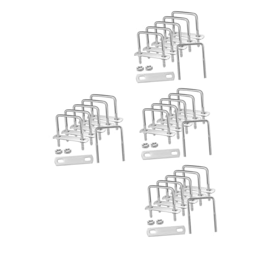 Angoily 24 Sets Quadratisches Kartenset Kfz Befestigungselemente Schrauben Industriebedarf Automobil Bolzen U Bolzen Klemme Quadratischer U Bolzen Quadratischer U Bolzen Satz U von Angoily