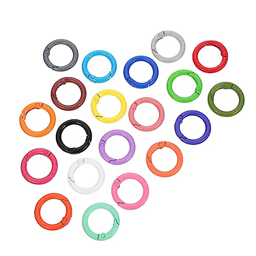 Angoily 24Stücke Metal Spring Keychain Ringe Runde Karabiner für DIY Projekte für Taschen Schlüsselringe und Handwerkszubehör Robuste und Langlebige Materialien Farben Zufällig Angoily 24Stücke Metal Spring Keychain Ringe Runde Karabiner für DIY Projekte für Taschen Schlüsselringe und Handwerkszubehör Robuste und Langlebige Materialien Farben Zufällig von Angoily