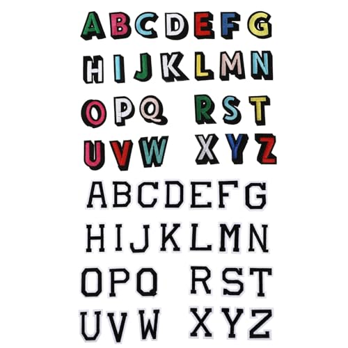 Angoily 2Sätze Alphabet Applique Aufnäher für DIY Kleidung Bügelbild Nähzubehör Langlebig und Hautfreundlich Einfach zu Verwenden Angoily 2Sätze Alphabet Applique Aufnäher für DIY Kleidung Bügelbild Nähzubehör Langlebig und Hautfreundlich Einfach zu Verwenden von Angoily