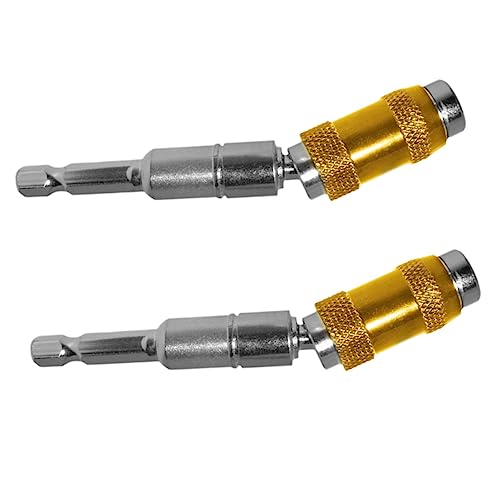 Angoily 2St Magnetische Pivot-Bits Welle kugelförmig Bohrerverlängerung Flex-Schlagschrauber Schleifen Grat magnetische bits schwenkbarer Bithalter magnetische Bohrer Chrom-Vanadium-Stahl von Angoily