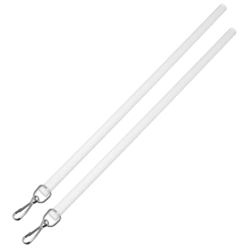 Angoily 2st Verschluss-drehstange Gardinenstab Kippstangenhaken Hardware-kippstabspitze Blindöffner-stick Zauberstab-hakenkappe Vorhangöffnerstab Blinder Tilt-stick Pvc Transparent von Angoily