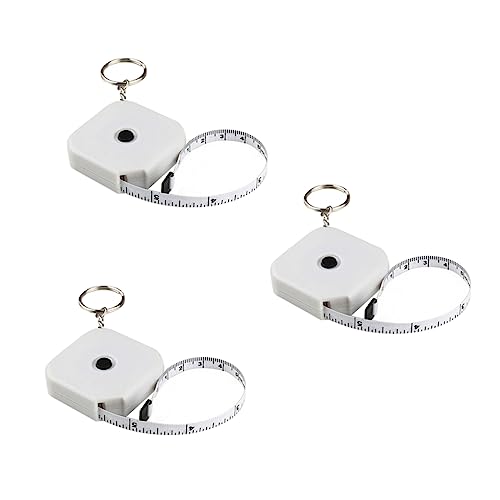Angoily 3 Stück Quadratisches Maßband Körper Mittel Nähen Messung Maßbänder Einziehbar Brust Kleidungsband Maßnahme Kleines Maßband Weiß Pvc-clip Glasfaser Lineband Angoily 3 Stück Quadratisches Maßband Körper Mittel Nähen Messung Maßbänder Einziehbar Brust Kleidungsband Maßnahme Kleines Maßband Weiß Pvc-clip Glasfaser Lineband von Angoily