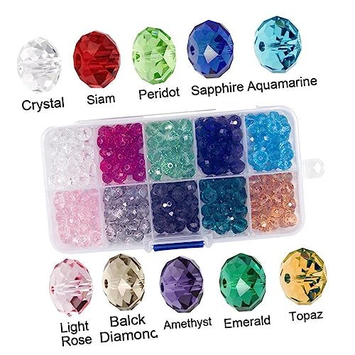 Angoily 300 Stück Bunte Glasperlen Diy Bastelmaterial für Schmuckherstellung für Armbänder und Langlebig und Leicht Kreative Gestaltungsmöglichkeiten Angoily 300 Stück Bunte Glasperlen Diy Bastelmaterial für Schmuckherstellung für Armbänder und Langlebig und Leicht Kreative Gestaltungsmöglichkeiten von Angoily