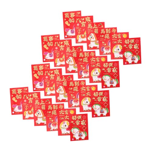 Angoily 300 Stück Rote Umschläge Jahr Des Pferdes Hong Bao mit Kindgerechtem Cartoon Design Langlebig Festlich für Chinesisches Neujahr Frühlingsfest Hochzeiten Geburtstage Geeignet Angoily 300 Stück Rote Umschläge Jahr Des Pferdes Hong Bao mit Kindgerechtem Cartoon Design Langlebig Festlich für Chinesisches Neujahr Frühlingsfest Hochzeiten Geburtstage Geeignet von Angoily