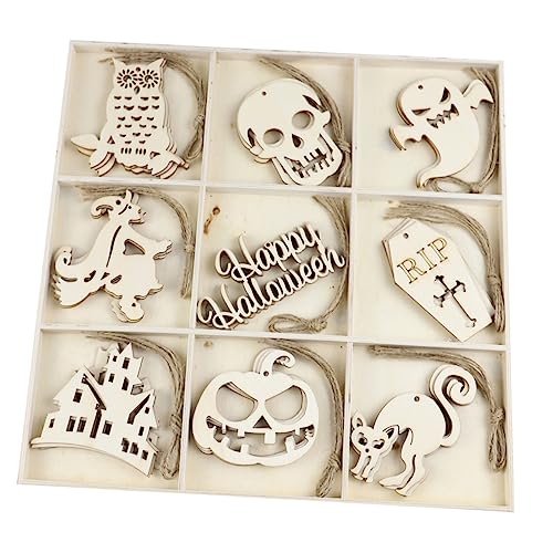 Angoily 36 Stück Holzanhänger für Halloween Dekoration Fächer Box Delicate Wooden Ornaments für Bastelarbeiten und Kreative Gestaltung Angoily 36 Stück Holzanhänger für Halloween Dekoration Fächer Box Delicate Wooden Ornaments für Bastelarbeiten und Kreative Gestaltung von Angoily