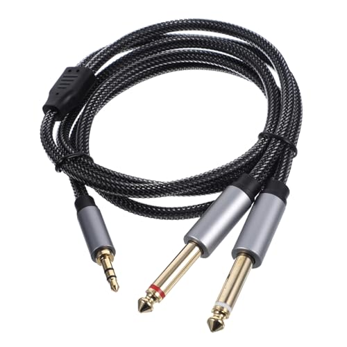 Angoily 3St Kabelverteilerleitung 1/8 bis 1/4 Kabel Gitarren-Patchkabel Stereokabel Basskabel audio verlängerungskabel Audio-Adapterkabel 1/4 bis 3,5 mm Kabel Audio-Splitter Zinklegierung von Angoily