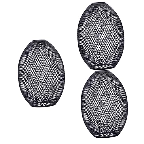 Angoily 3st Mesh-lampenschirm Hängelampenschutz Alte Glühbirnen Hängende Lampenfassung Lampenschirme Für Tischlampen Wandleuchte Dekor Dekorativer Lampenschirm Küche Aushöhlen Schild Eisen von Angoily