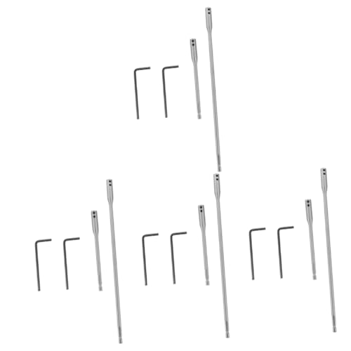 Angoily 4 Sätze Pleuelstange bohrer verlängerung rechtwinkliger Bohraufsatz Elektroschrauber Bohrerkoffer Gefäßbits Punkt Tischlerhandwerkzeug Verlängerungen für Holzspatenbohrer Metall von Angoily