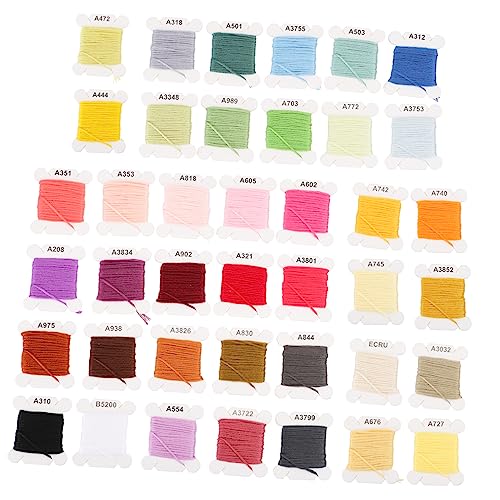 Angoily 40Rollen Farben Stickgarn mit Aufbewahrungsbox Faden für Stickerei Kreuzstich und Nähprojekte für DIY Handarbeiten und Angoily 40Rollen Farben Stickgarn mit Aufbewahrungsbox Faden für Stickerei Kreuzstich und Nähprojekte für DIY Handarbeiten und von Angoily