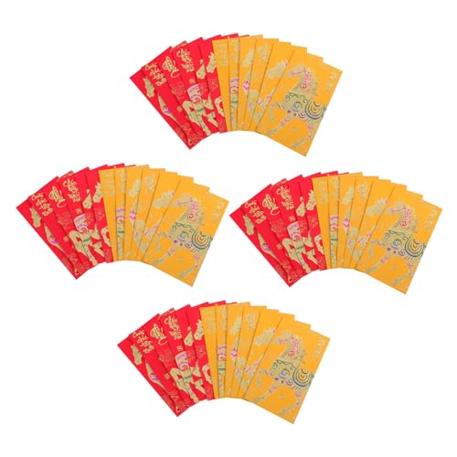 Angoily 48 Stück Jahr Des Pferdes Rote Umschläge Vietnamesische Hong Bao Umschläge Kreatives Design für Tet Frühlingsfest Geburtstagsfeier Angoily 48 Stück Jahr Des Pferdes Rote Umschläge Vietnamesische Hong Bao Umschläge Kreatives Design für Tet Frühlingsfest Geburtstagsfeier von Angoily