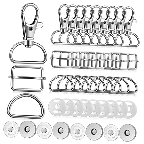 Angoily 48 Stück Taschenzubehörknöpfe Für Schnallen Verschlüsse Und Verschlüsse Geldbörsen Schlüsselschnalle Magnetische D Förmige Schnalle Haken Taschenhaken Schnalle Gepäck Angoily 48 Stück Taschenzubehörknöpfe Für Schnallen Verschlüsse Und Verschlüsse Geldbörsen Schlüsselschnalle Magnetische D Förmige Schnalle Haken Taschenhaken Schnalle Gepäck von Angoily