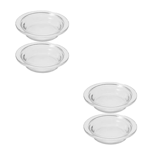 Angoily 4Pcs Ersatzwachswärmerschale Glasschale Wachs Schmelze Liner Kerzenwärmer Schüssel Wachs Heizung Für Lampenöltortewärmer von Angoily