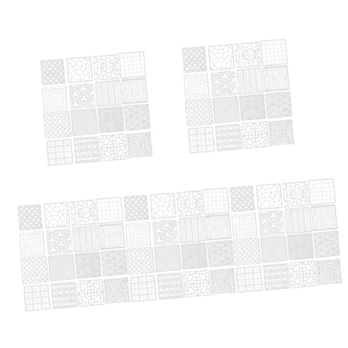 Angoily 5 Sätze Geometrische Vorlage Hohlschablonen Schichtung Markierungen Geometrische Schablonen Wiederverwendbare Schablonen Zeichnungsschablonen Geometrische Malvorlage 16 Stück * 5 von Angoily