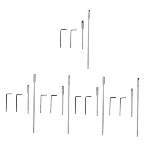 Angoily 5 Sätze Pleuelstange bohrer verlängerung Punkt Spatenbohrer Erweiterungen Schraubstock Bohrerverlängerung Bohrerhalter Bit- Bohrer Handwerkzeug Bohrverlängerung Metall von Angoily