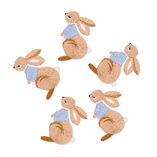 Angoily 5 Stück Hasen Applikation Hase Bastelverzierungen Nähen Hasen Applikation Weich Bestickt Kleine Hasen Hasenkram Cartoon Kaninchen Zubehör Stickerei Bunt Angoily 5 Stück Hasen Applikation Hase Bastelverzierungen Nähen Hasen Applikation Weich Bestickt Kleine Hasen Hasenkram Cartoon Kaninchen Zubehör Stickerei Bunt von Angoily