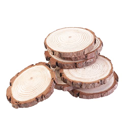 Angoily 5 Stück Naturholzscheiben Zum Basteln 7-9 Cm Mini-Holzscheibchen Unfertige Holzkreise Für DIY Weihnachtsschmuck Hochzeitsmittelstücke Angoily 5 Stück Naturholzscheiben Zum Basteln 7-9 Cm Mini-Holzscheibchen Unfertige Holzkreise Für DIY Weihnachtsschmuck Hochzeitsmittelstücke von Angoily