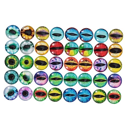 Angoily 50 Stück Runde Animal Eye Cabochons DIY Schmuckzubehör für Bastelprojekte Vielseitig Einsetzbar für Ohrringe Ringe Heimdekoration und Mehr Zufällige Farbe Angoily 50 Stück Runde Animal Eye Cabochons DIY Schmuckzubehör für Bastelprojekte Vielseitig Einsetzbar für Ohrringe Ringe Heimdekoration und Mehr Zufällige Farbe von Angoily