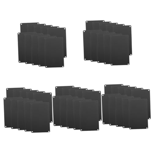 Angoily 50 Stück Teiliges Schwarze Aluminium Blanko Metall Namensschilder mit Löchern Gravierbare Tür und Wandplatten für Büro Haus DIY Türschild Zubehör Angoily 50 Stück Teiliges Schwarze Aluminium Blanko Metall Namensschilder mit Löchern Gravierbare Tür und Wandplatten für Büro Haus DIY Türschild Zubehör von Angoily