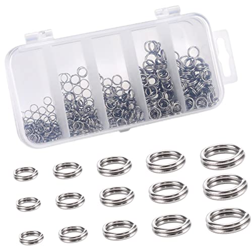 Angoily 500 Stück Armband Biegering Ringe Schlüssel Herstellung für Zubehör keysersdünger key chain Fischereiwerkzeug Set Split-Ring-Anschlüsse Runde Schmuckverbinder Rostfreier Stahl Angoily 500 Stück Armband Biegering Ringe Schlüssel Herstellung für Zubehör keysersdünger key chain Fischereiwerkzeug Set Split-Ring-Anschlüsse Runde Schmuckverbinder Rostfreier Stahl von Angoily