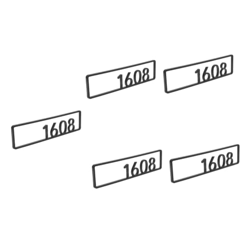 Angoily 5st Hausnummernschild Hausnummern Unterzeichnen Wohnungsnummern Nummernschild Für Die Türwand Schließfachnummern Haustür Nummernschild Klebende Adressnummern Postfachnummern Acryl von Angoily