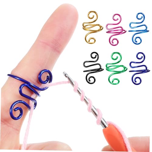 Angoily 6 Stück Häkelring Griffe Spannung Für Häkelzubehör Ringe Garn Häkelnadel Stricken Verstellbare Häkelspannung Silberstich Finger Anfänger Häkeln Groß Der Ring Aus Angoily 6 Stück Häkelring Griffe Spannung Für Häkelzubehör Ringe Garn Häkelnadel Stricken Verstellbare Häkelspannung Silberstich Finger Anfänger Häkeln Groß Der Ring Aus von Angoily