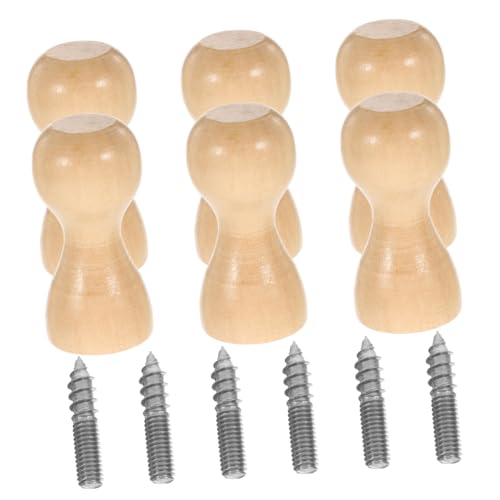 Angoily 6 Stück Kleiderhaken Haken Kleiderbügel Kleiderablage Wandhängehaken Hut-organizer Für Die Wand Huthaken Für Wand Jackenaufhänger Türhaken Hutaufhänger Für Die Tür Tür Beige Holz Angoily 6 Stück Kleiderhaken Haken Kleiderbügel Kleiderablage Wandhängehaken Hut-organizer Für Die Wand Huthaken Für Wand Jackenaufhänger Türhaken Hutaufhänger Für Die Tür Tür Beige Holz von Angoily