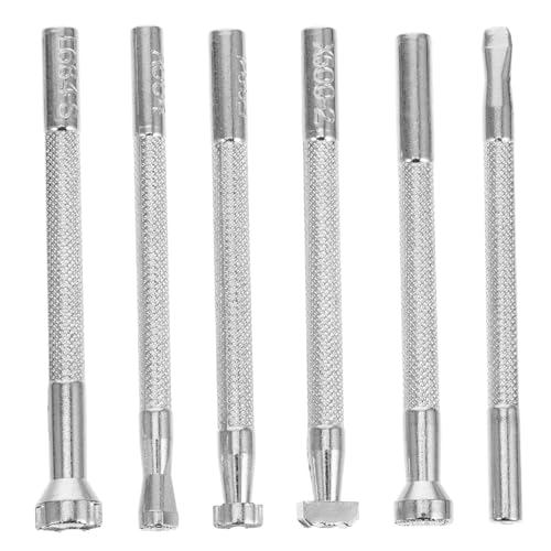 Angoily 6 Stück Lederdruckwerkzeuge Metallstempel Stanzwerkzeuge Für Lederhandwerk Stempel Prägen Lederstempelkit Stempel-schnitzset Leder -prägenwerkzeuge Legierter Stahl Silber Angoily 6 Stück Lederdruckwerkzeuge Metallstempel Stanzwerkzeuge Für Lederhandwerk Stempel Prägen Lederstempelkit Stempel-schnitzset Leder -prägenwerkzeuge Legierter Stahl Silber von Angoily
