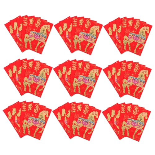 Angoily 60 Stück Rote Umschläge für das Frühjahrsfest des des Pferdes Roter Umschlag vietnamesisch Pferdrote Umschläge Neujahr Hongbao Frühlingsfest Geldpaket rote Geldpakete Papier Angoily 60 Stück Rote Umschläge für das Frühjahrsfest des des Pferdes Roter Umschlag vietnamesisch Pferdrote Umschläge Neujahr Hongbao Frühlingsfest Geldpaket rote Geldpakete Papier von Angoily