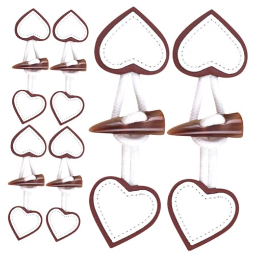 Angoily 6Paare Vintage Lederknöpfe für Kleidung Retro Umschaltknöpfe Horn für Mantel Jacke und DIY Projekte Hochwertige Dekorative Knöpfe für Gestalten Angoily 6Paare Vintage Lederknöpfe für Kleidung Retro Umschaltknöpfe Horn für Mantel Jacke und DIY Projekte Hochwertige Dekorative Knöpfe für Gestalten von Angoily