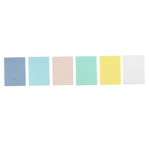 Angoily 6Stücke Kunststoffmemo Pads Multifunktionshafte Notizen Selbstklebende Haftnotizen für Schule Büro und Zuhause für Listen Angoily 6Stücke Kunststoffmemo Pads Multifunktionshafte Notizen Selbstklebende Haftnotizen für Schule Büro und Zuhause für Listen von Angoily