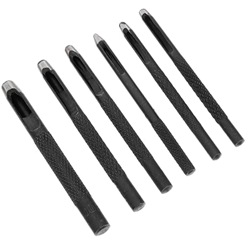 Angoily Hohl Locher Rundes Lochstanzer Set 6er Set Lederlochstanzer Hochwertige Lochwerkzeuge Für Gürtel Taschen Und Lederhandwerk Ideal Für Präzise Öcher Und Kreative Projekte von Angoily