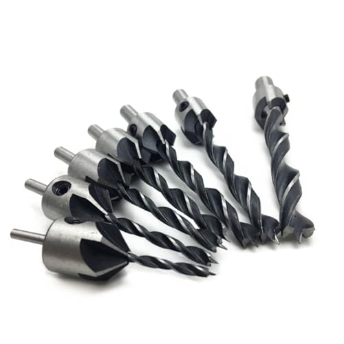 Angoily 7 Stk Bohrer aus Kohlenstoffstahl bohrständer anfaswerkzeug holzplatte holzdielen bretter dörrgeräte Bohrer Set drill bits Faserplatte drill+bit Bastelbohrer Fräser Bits Senkbohrer von Angoily