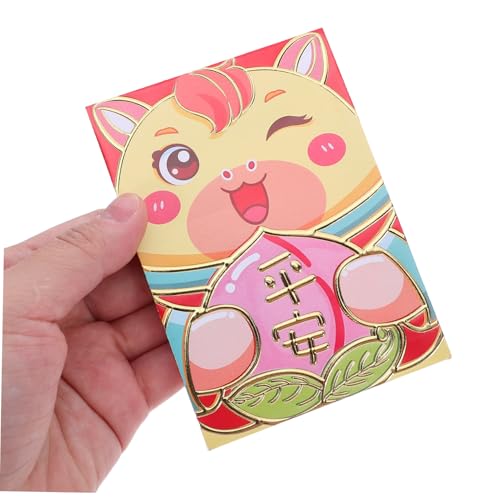 Angoily Chinesische Glücksgeldumschläge mit Verspieltem Cartoon Pferde Design Rote Hong Bao Umschläge für Frühlingsfest Traditionelle und Moderne Lucky Money Packets für Neujahrsfeiern Angoily Chinesische Glücksgeldumschläge mit Verspieltem Cartoon Pferde Design Rote Hong Bao Umschläge für Frühlingsfest Traditionelle und Moderne Lucky Money Packets für Neujahrsfeiern von Angoily
