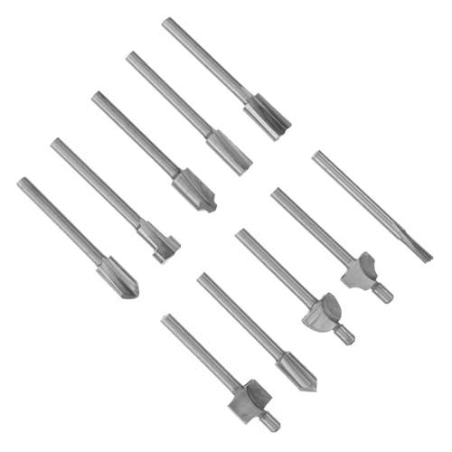 Angoily HSS Fräser Set Für Elektrowerkzeuge Hochgeschwindigkeitsstahl Router Bits Für Präzises Schneiden Und Fräsen Von Und von Angoily