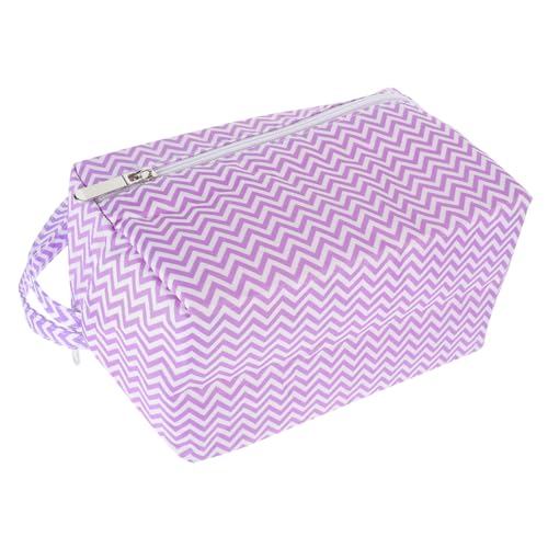 Angoily Häkeltasche Organizer für Garne Aufbewahrungstasche mit Reißverschluss Elegant und Langlebig für Häkeln und Stricken Kleine Projekte Gestreift Handlich und Praktisch Angoily Häkeltasche Organizer für Garne Aufbewahrungstasche mit Reißverschluss Elegant und Langlebig für Häkeln und Stricken Kleine Projekte Gestreift Handlich und Praktisch von Angoily