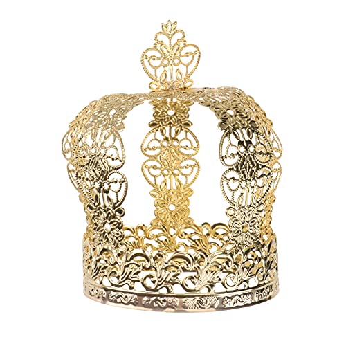 Angoily Hochzeitsdeko Neugeborene Requisiten Silver Vintage Tiara Hochzeitstorte Toper Babyparty Geburtstagstorte Hochzeits Geburtstagsfeier Vorr?te (Golden ） ration Hochzeitsdekoration von Angoily