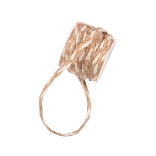 Angoily Juteband packwürfel packschnur Decoration wickeltischaufsatz Naturmaterial Jute goldenes Seil Dekorationen Braut- Fallen Band verdrahtet Streamer geschenkband Sackleinenband Brown von Angoily