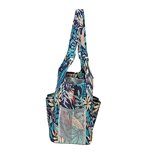 Angoily Praktische Oxford Handtasche für Strickwerkzeuge Oxford Garnspeicherbeutel mit Blättermuster zum Aufbewahren von Häkeln und Zubehör für Unterwegs Angoily Praktische Oxford Handtasche für Strickwerkzeuge Oxford Garnspeicherbeutel mit Blättermuster zum Aufbewahren von Häkeln und Zubehör für Unterwegs von Angoily
