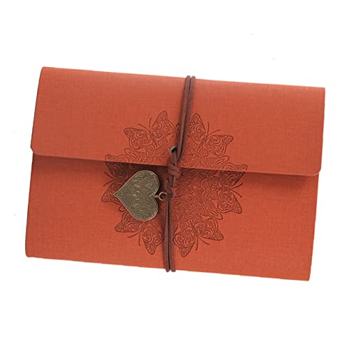 Angoily Retro Reisetagebuch mit Ringbindung Kreatives Tragbares Notizbuch für Lehrer und Studenten Orange Angoily Retro Reisetagebuch mit Ringbindung Kreatives Tragbares Notizbuch für Lehrer und Studenten Orange von Angoily