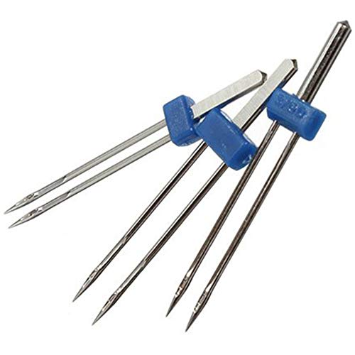 Grooves Pintuck 3 Größen Double Twin Needles Pin für Brother Nähmaschine Teile für Househeld Werkzeuge von Angoter