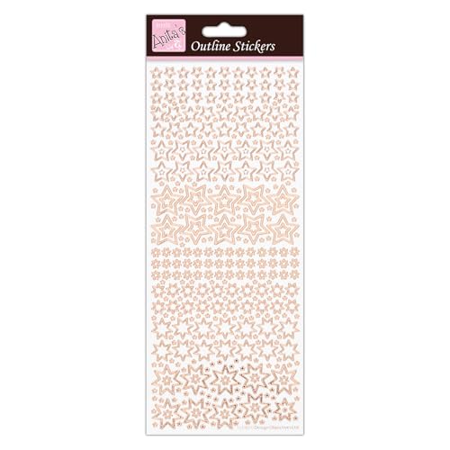 Anita's ANT 810294 Scrapbooking Aufkleber, Rose Gold Auf Weiß, Einheitsgröße von Anita's