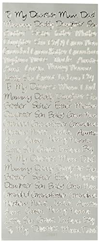 Outline Stickers - Relative Messages - Silver von Anita's