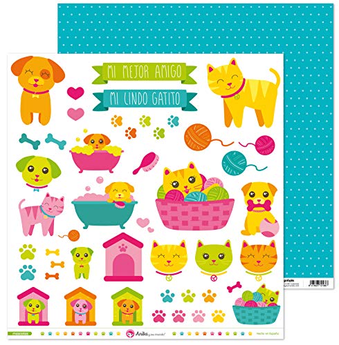 Anita & Seine Welt, Tierkollektion, Scrapbooking, Papier, zuschneidbar, 30,5 x 30,5 cm von Anita y Su Mundo