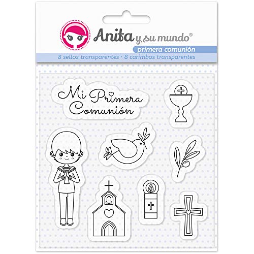 Anita und Seine Welt Erstkommunion Kinder Stempel, Blau, 16,7 x 12 cm, 8 von Anita y Su Mundo