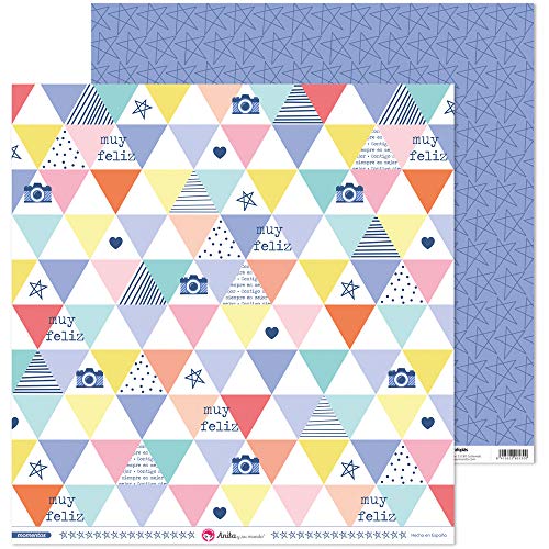 Anita und Seine Welt Kollektion Moments Scrapbooking, Papier, Streifen, 30,5 x 30,5 cm von Anita y Su Mundo