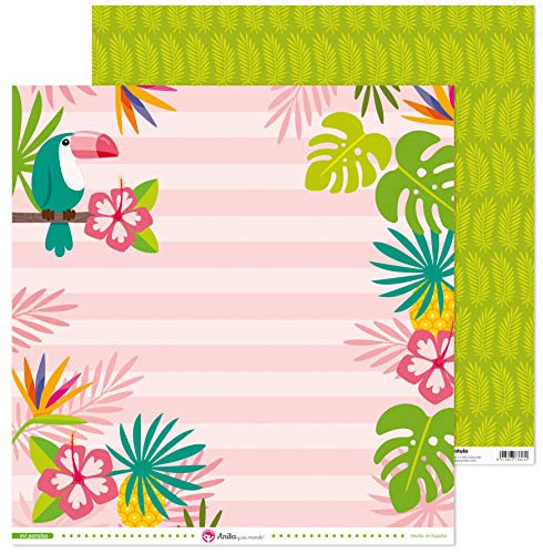 Anita und Seine Welt Kollektion My Paradiso Scrapbooking, Papier, Tucan, 30,5 x 30,5 cm von Anita y Su Mundo